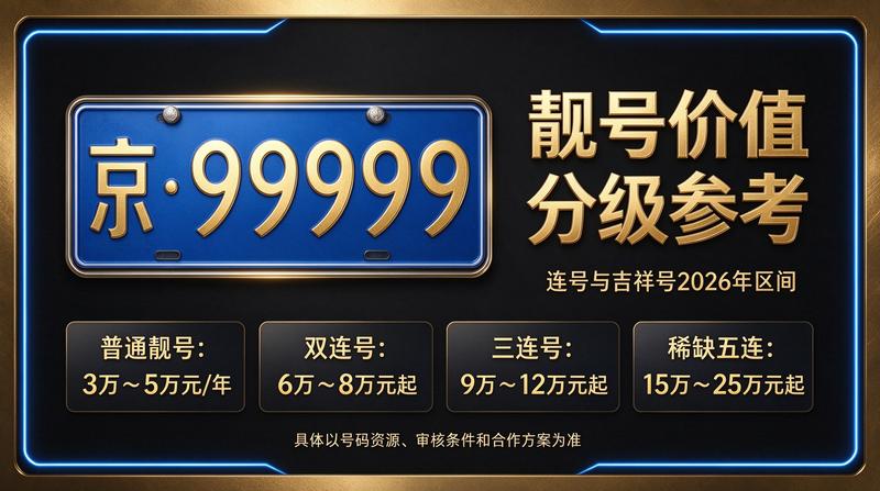 2026年最新北京闲置京牌指标展示